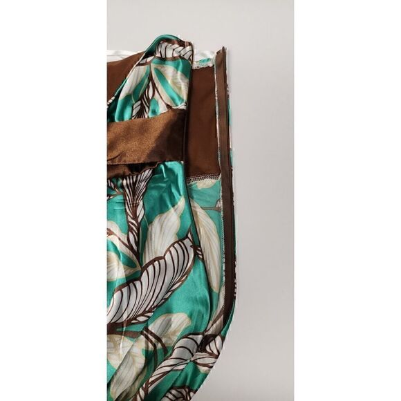 Alyn Paige New York Midi Dress Fit Flare Green/Brown Junior Size 7/8 - Picture 8 of 8